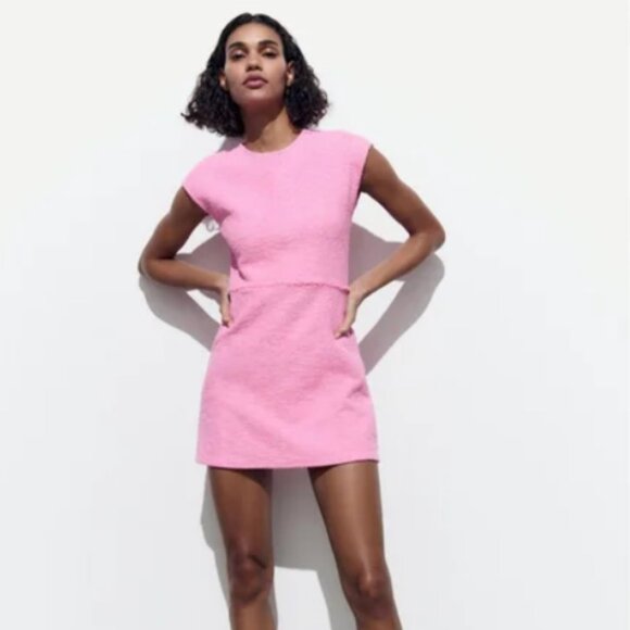 Zara Dresses & Skirts - Zara Pink Mini Dress - Size Small